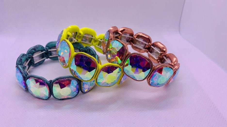 “Blingy” Rhinestone Stretch Bracelet - Cowtown Bling N Things