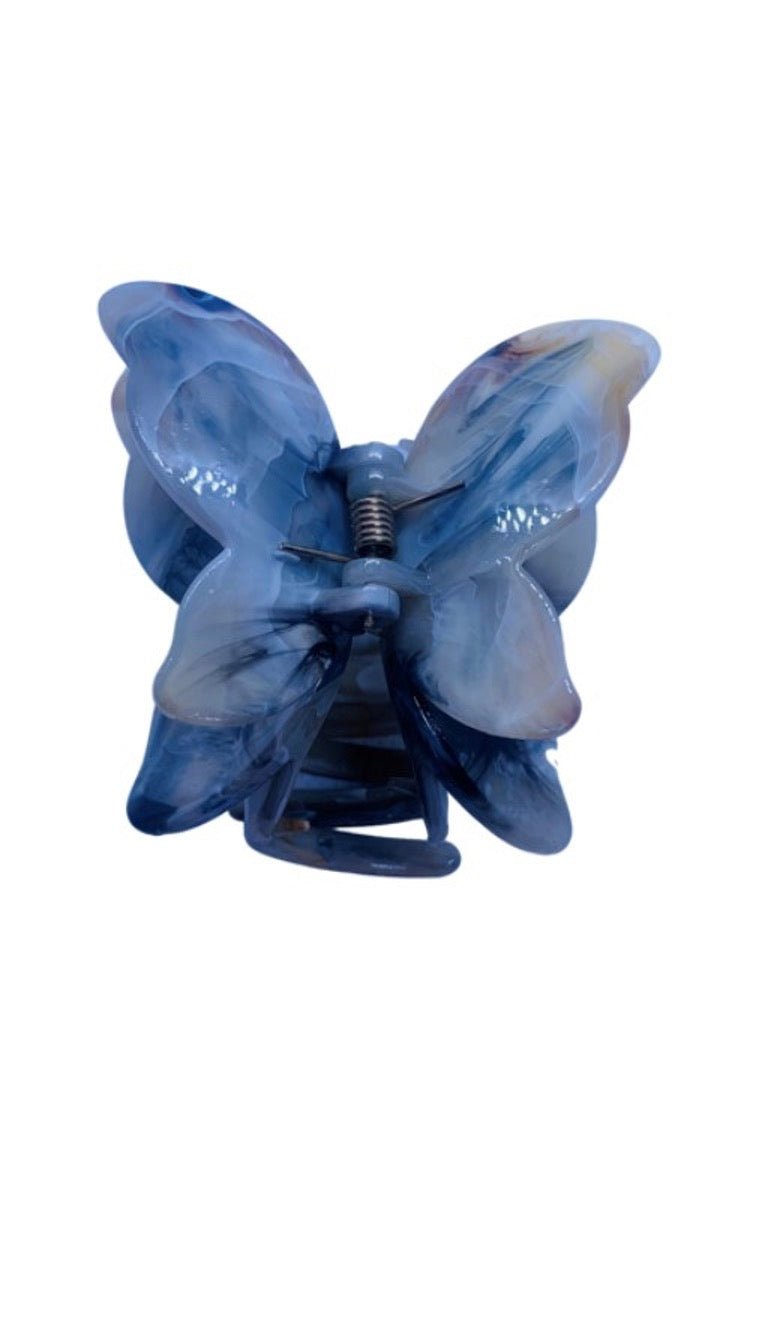 Butterfly Tortoise Shell look Hair Clip - Cowtown Bling N Things