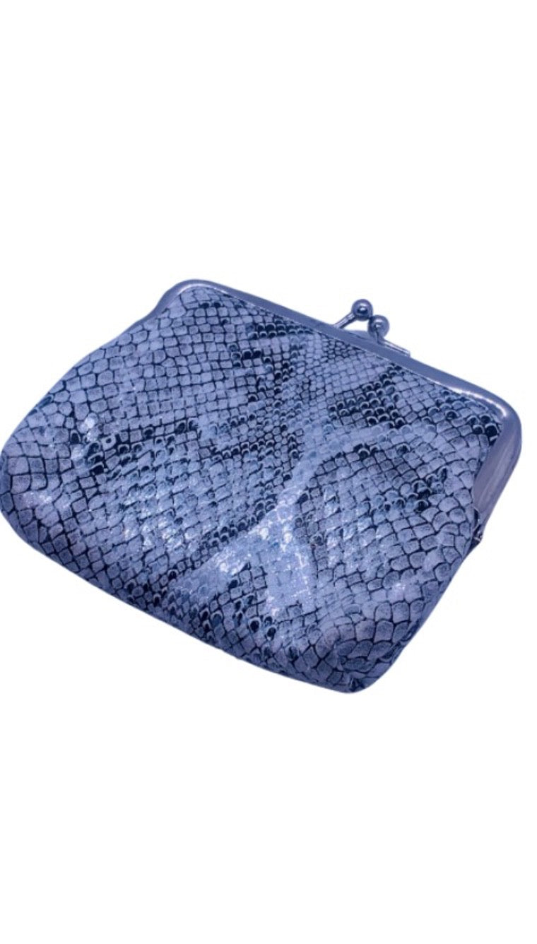 White Snake Shimmer Coin Purse - Cowtown Bling N Things
