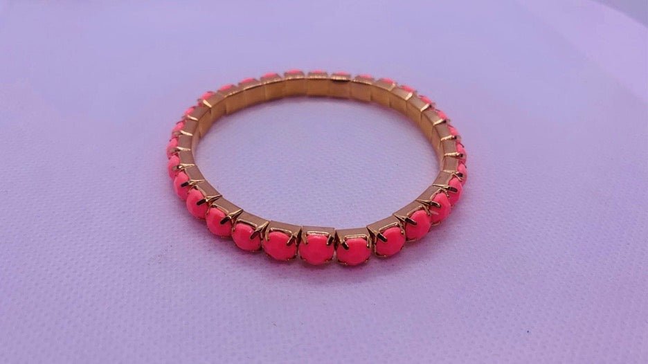 Colorful Rhinestone and Gold Bracelet - Cowtown Bling N Things