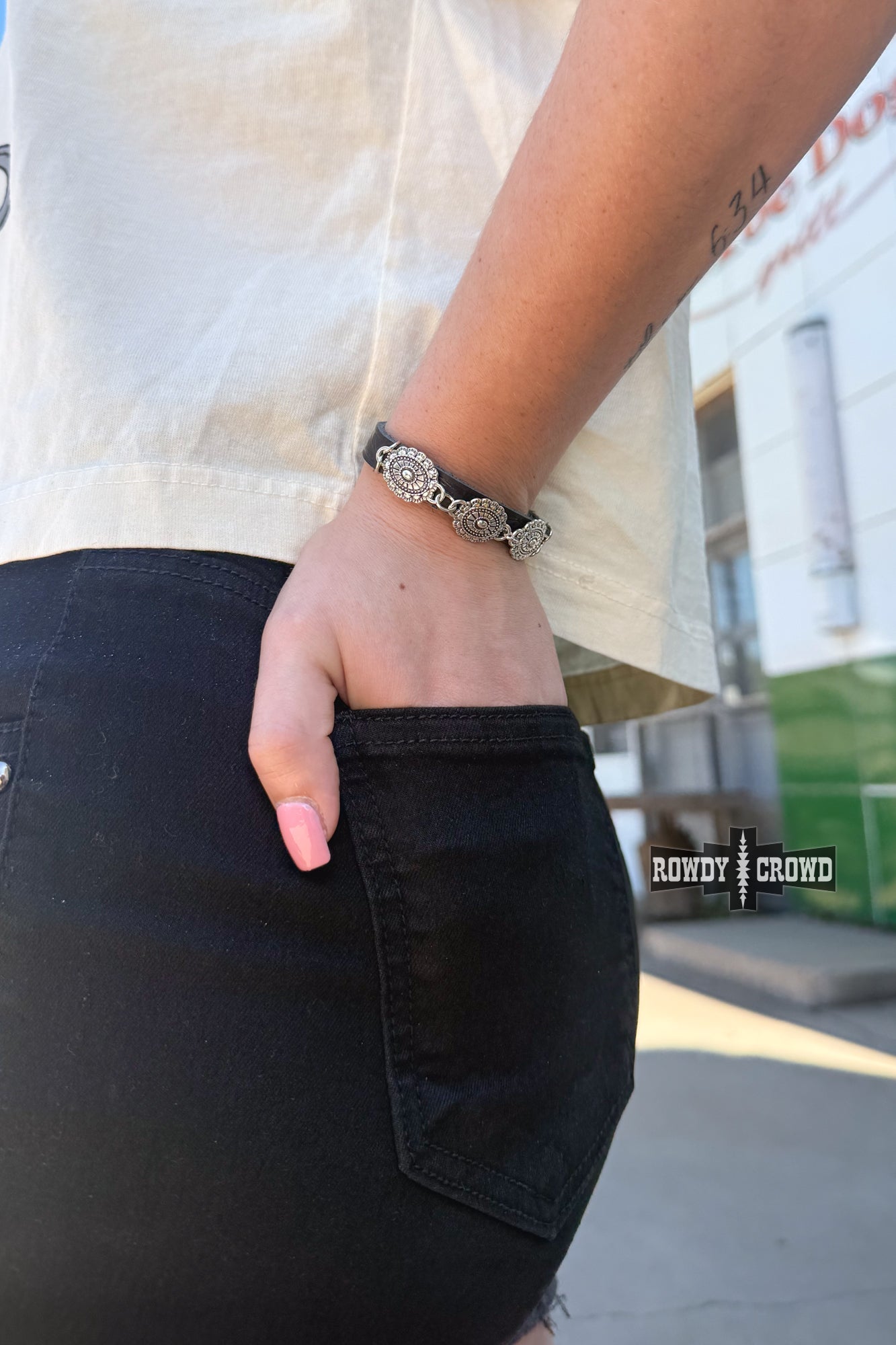 Cowboy Concho Bracelet - Cowtown Bling N Things