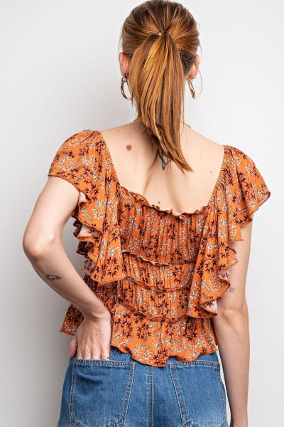 Easel Floral Gauze Top – S to L - Cowtown Bling N Things