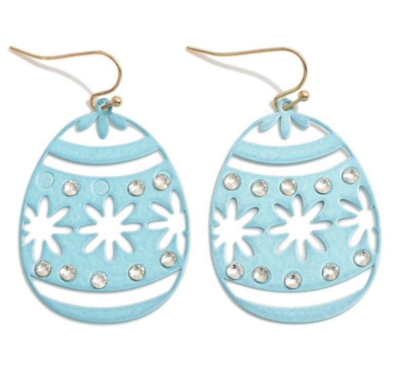 Easter Egg Shaped Earrings - Cowtown Bling N Things