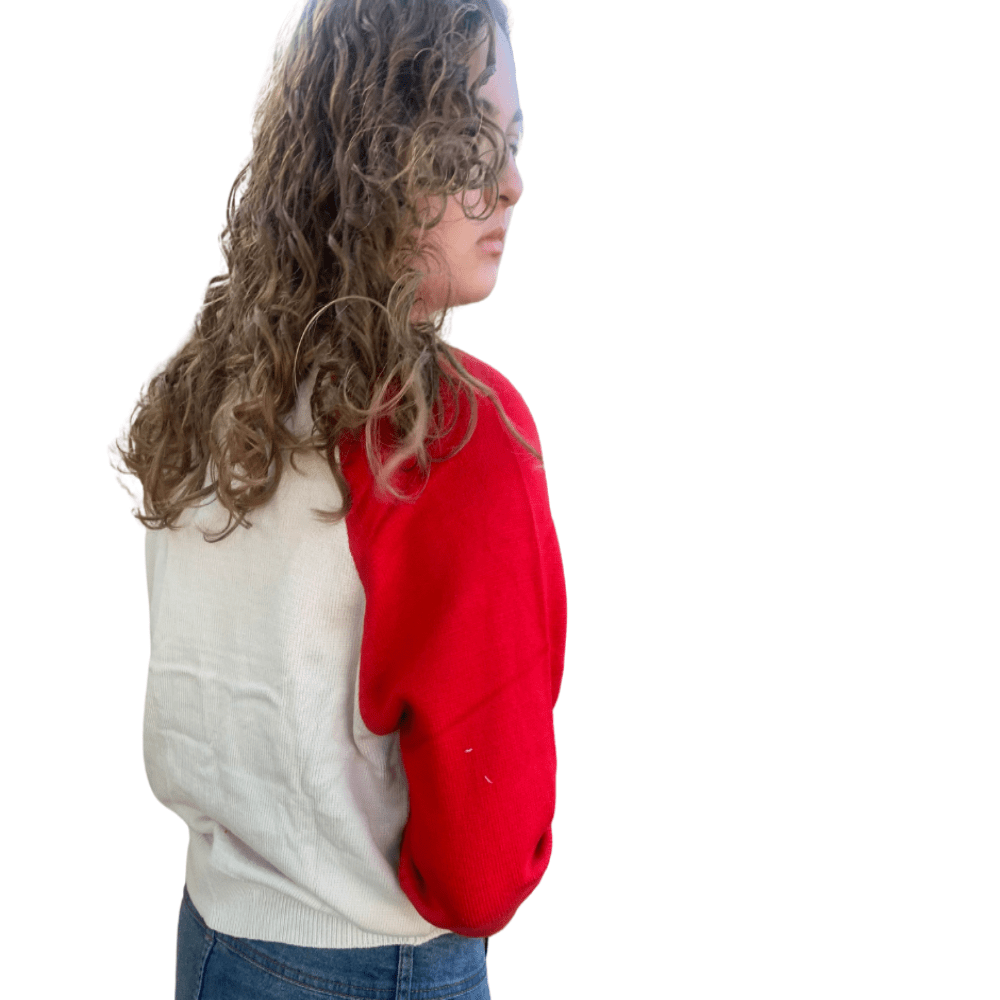 EE:Some |Cherry Bomb Raglan Sleeve Sweater| Red| S - L - Cowtown Bling N Things