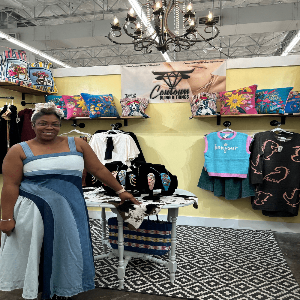 EE:some| Color Block Midi| Dress|Blue| S - L - Cowtown Bling N Things