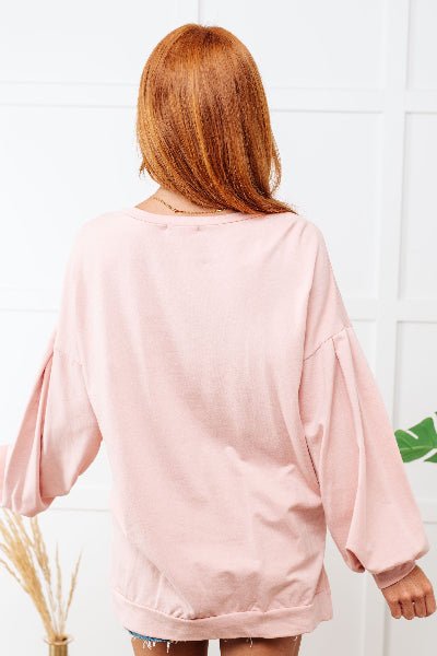 Fantastic Fawn – Cow Girl Graphic Pullover in Dusty Pink - Cowtown Bling N Things
