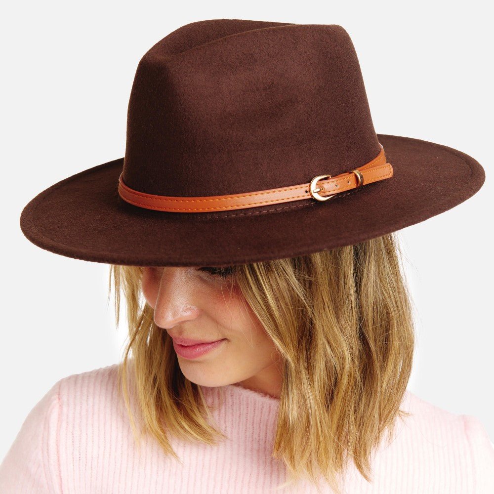 Felt Wide Brim Hat - Cowtown Bling N Things