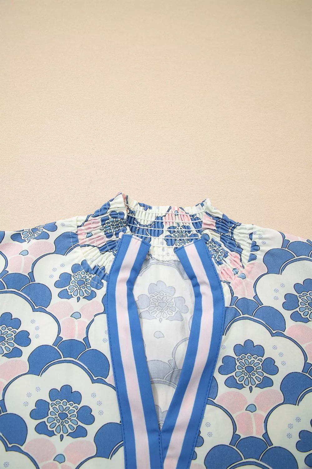 Floral Print Puff Sleeve Blouse - Cowtown Bling N Things