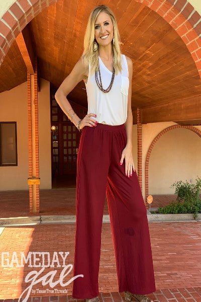 Funky Wide - Leg Palazzo Pants – Vibrant & Versatile Texas True Thread - Cowtown Bling N Things