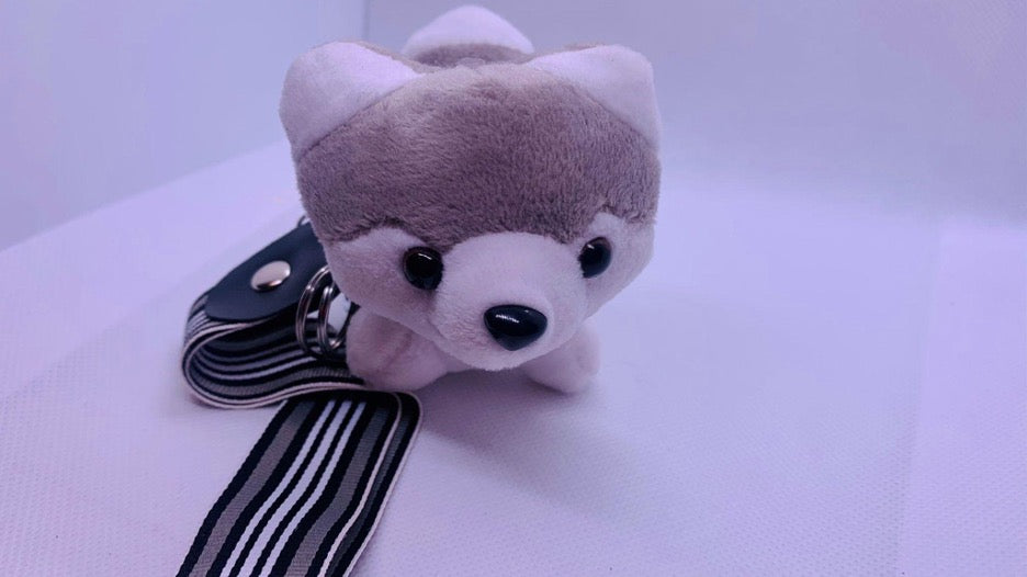 Husky Plush Keychain - Cowtown Bling N Things