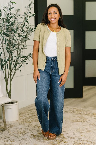 In Loom Pushing Through Button Down Top - Cowtown Bling N Things