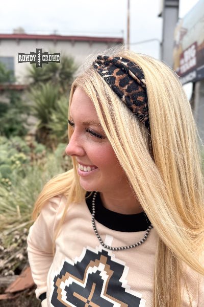 🐆 Lazy Leopard Headband – Bold Animal Print Hair Accessory | Rowdy Crowd Clothing - Cowtown Bling N Things