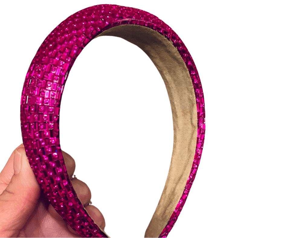Magenta Rhinestone Headband - Cowtown Bling N Things
