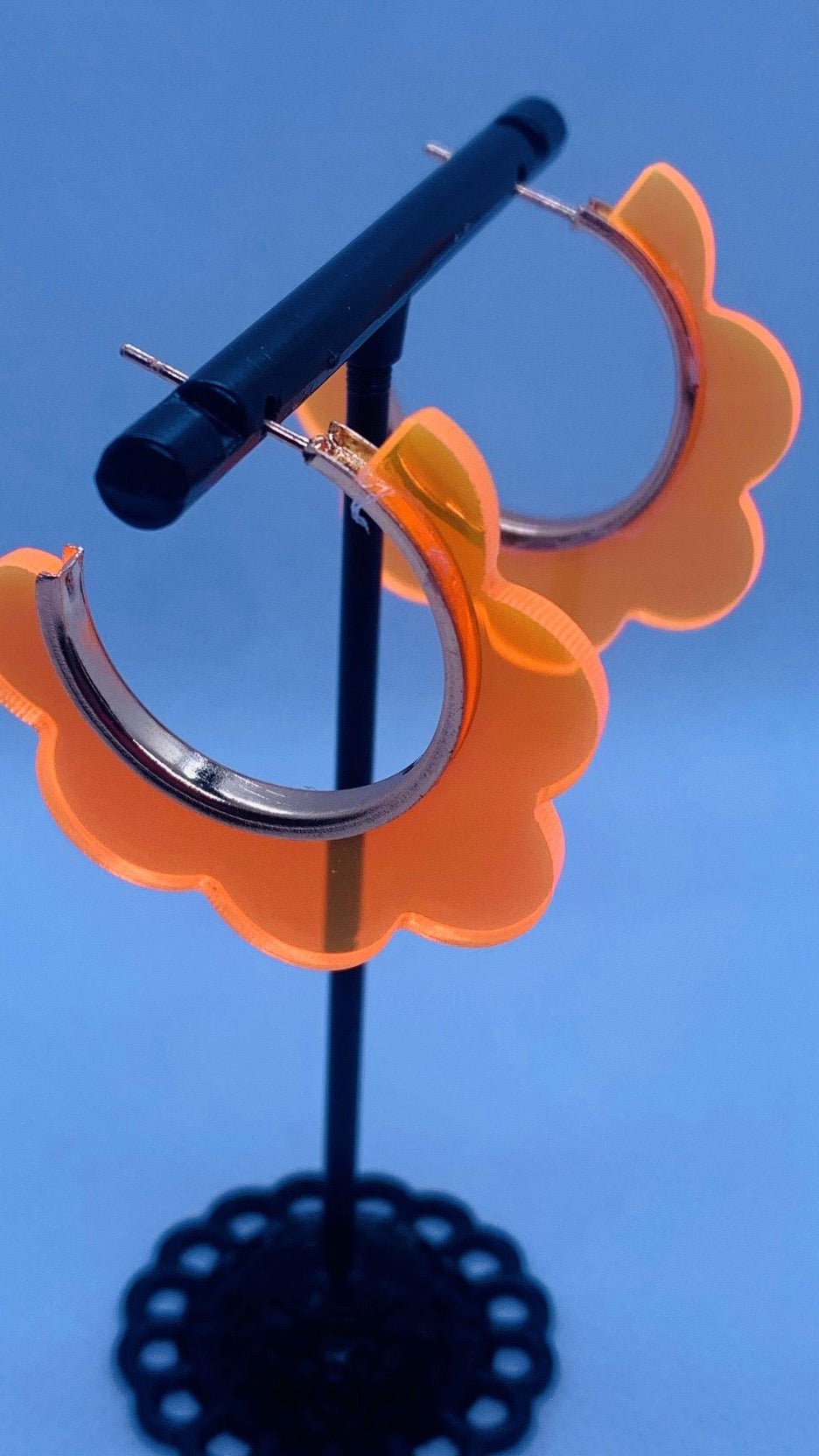 Neon Acrylic Flower Earrings - Cowtown Bling N Things