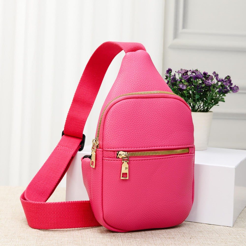 Leather Crossbody Sling Bag - Cowtown Bling N Things