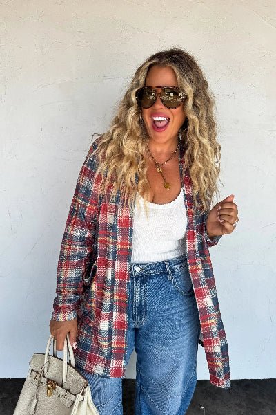 PREORDER: Plaid Lola Cardigans - Cowtown Bling N Things