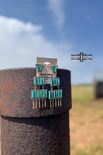 Retro West Earrings – Rowdy Crowd Clothing | Western Boutique Jewelry | Cowtown Bling N Things - Cowtown Bling N Things