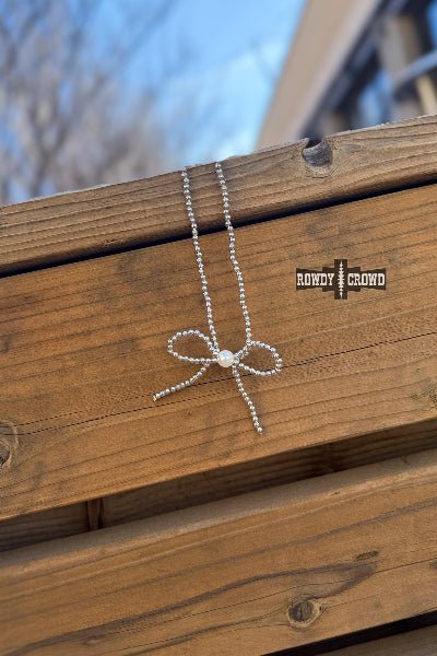Rowdy Crowd Clothing Blessed Bow Necklace - Cowtown Bling N Things