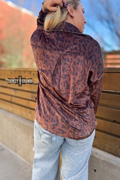 Rowdy Crowd Clothing Leopard Lady Button Up - Cowtown Bling N Things