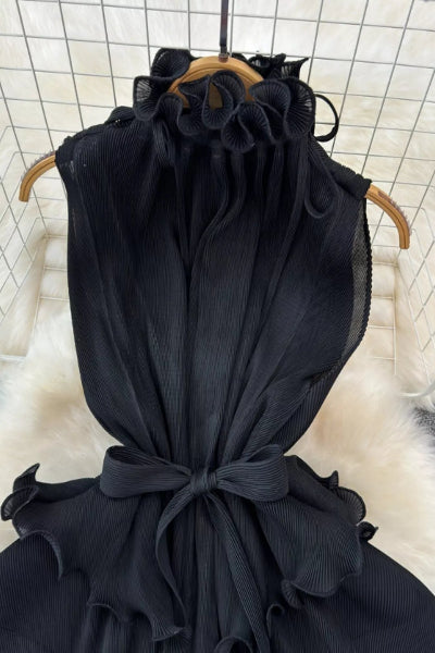 Ruffled Tiered Sleeveless Midi Dress - Cowtown Bling N Things