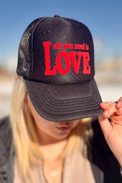 Texas True Threads |All You Need is Love |Trucker Cap| One Size Fits All - Cowtown Bling N Things