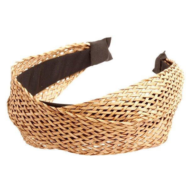 Wide Criss - Cross Woven Headband - Cowtown Bling N Things