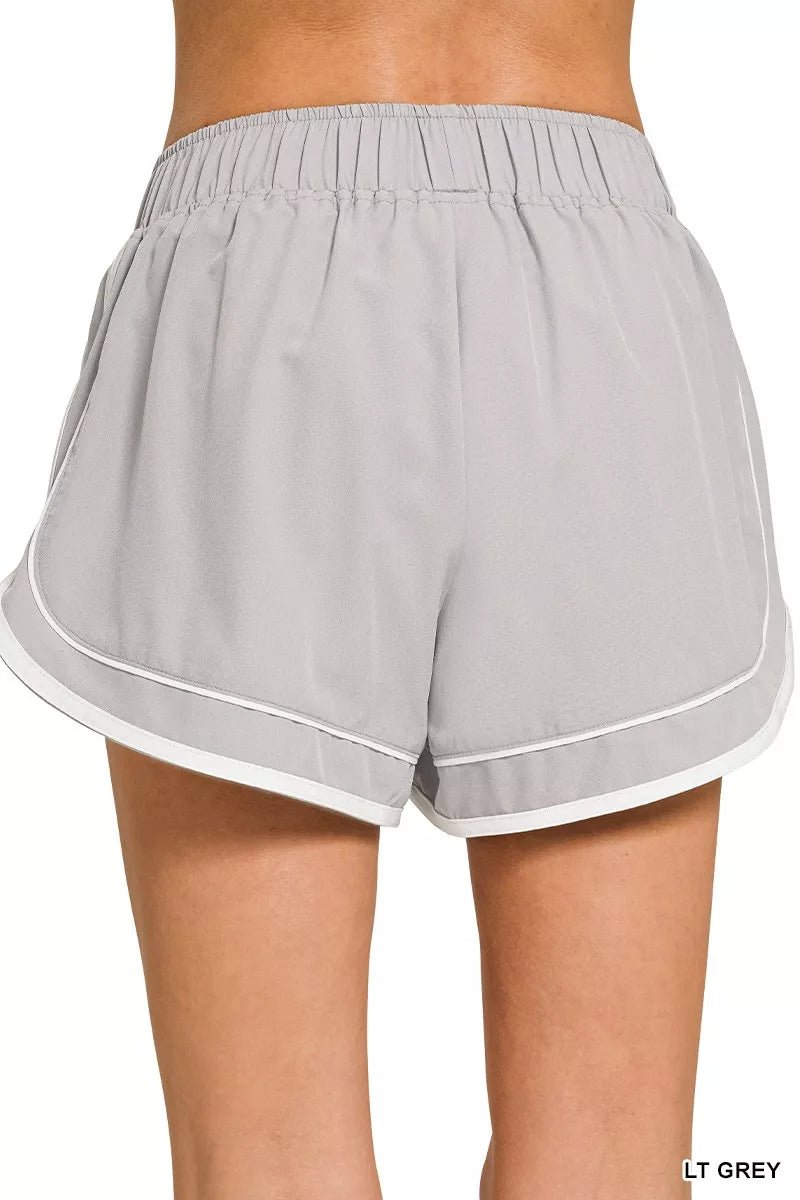 Zenana Soft Woven Lined Dolphin Shorts - Cowtown Bling N Things