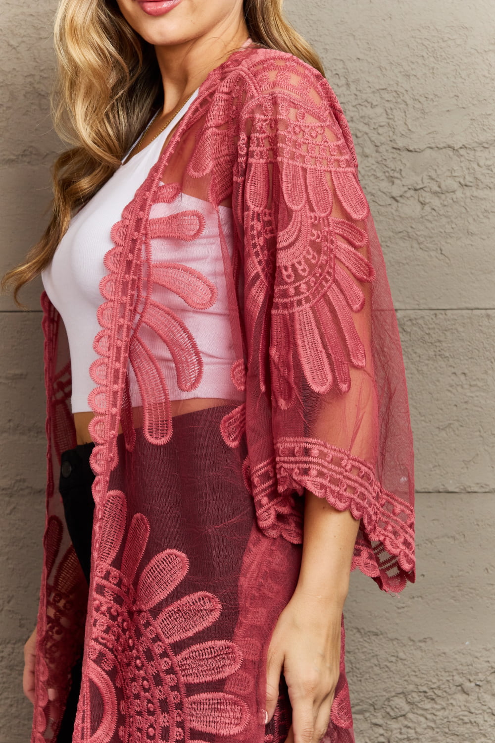 Justin Taylor Legacy Lace Duster Kimono - Cowtown Bling N Things