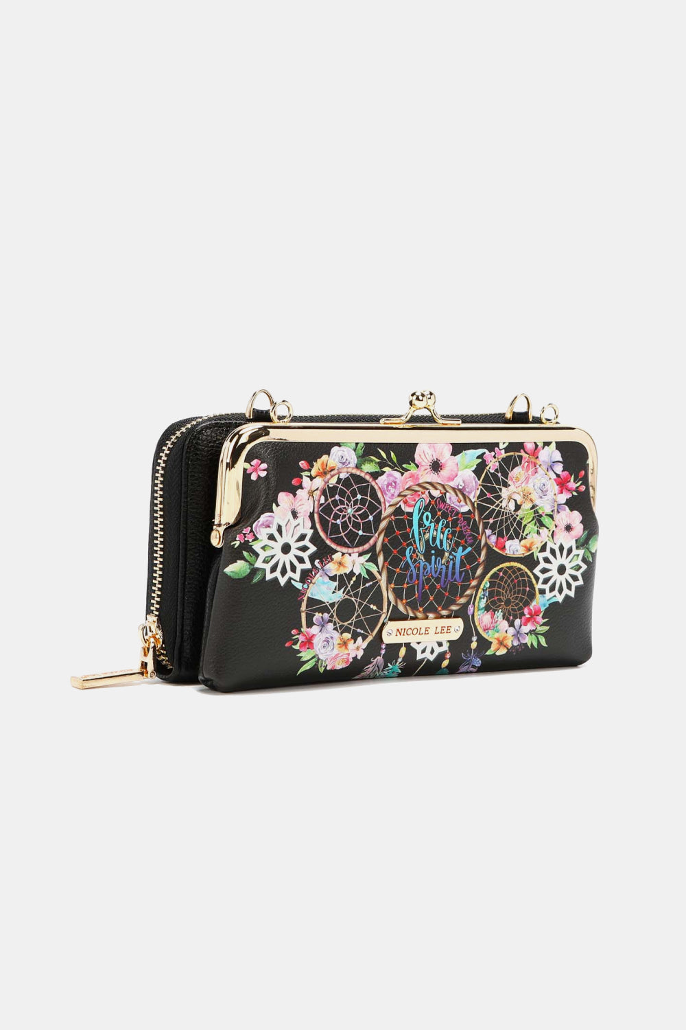 Nicole Lee USA Signature Kiss Lock Crossbody Wallet - Cowtown Bling N Things