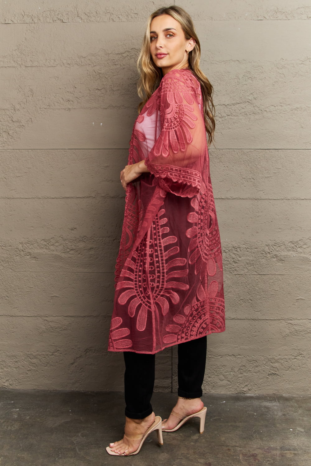 Justin Taylor Legacy Lace Duster Kimono - Cowtown Bling N Things
