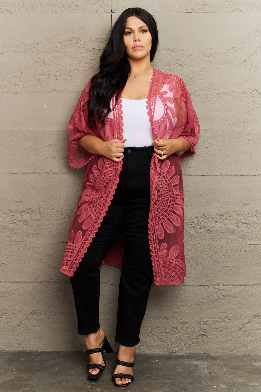 Justin Taylor Legacy Lace Duster Kimono - Cowtown Bling N Things