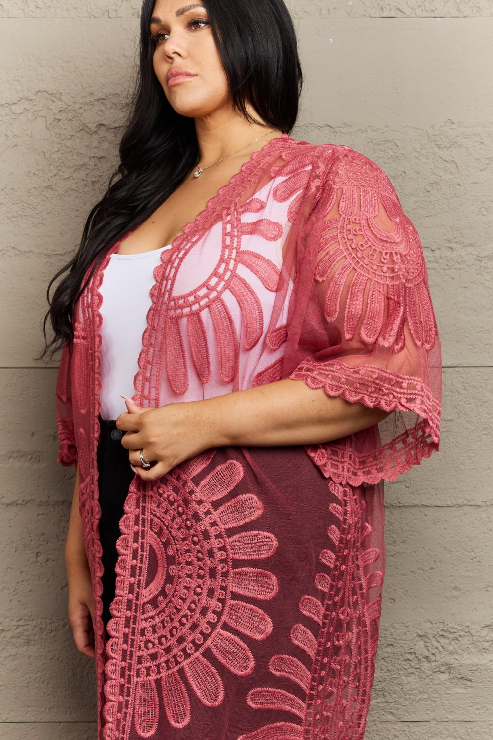 Justin Taylor Legacy Lace Duster Kimono - Cowtown Bling N Things