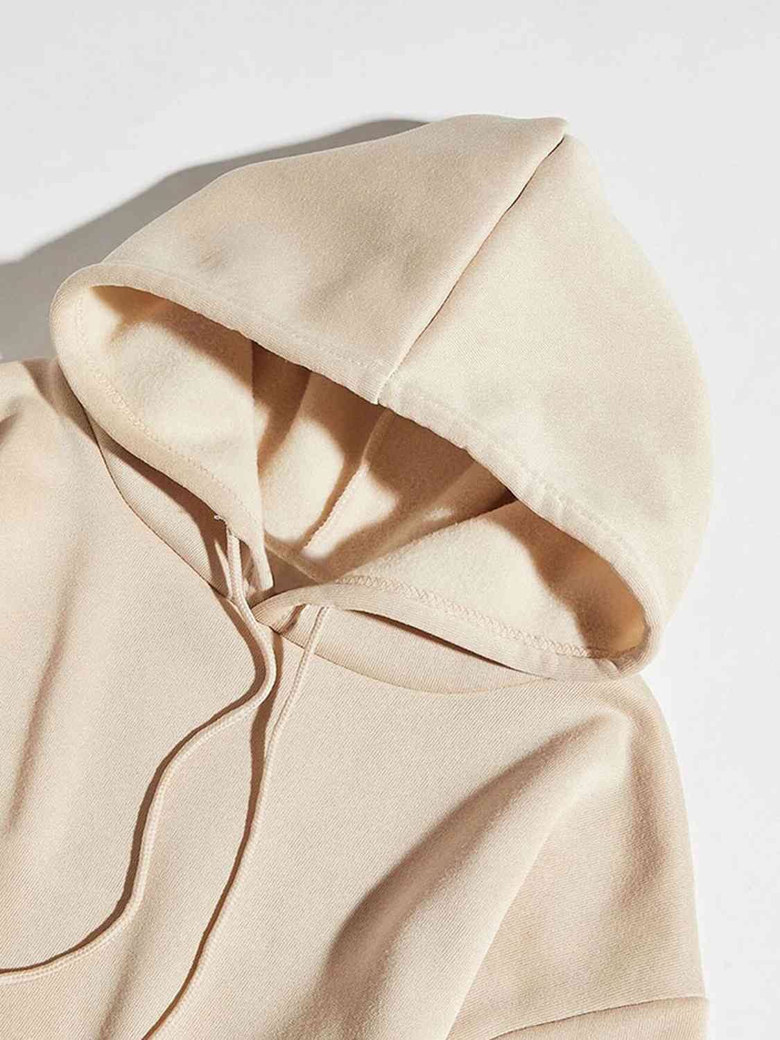 Graphic Drawstring Hoodie with Pocket - Cowtown Bling N Things