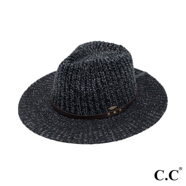 Knitted Panama Hat With Leather Band - Cowtown Bling N Things