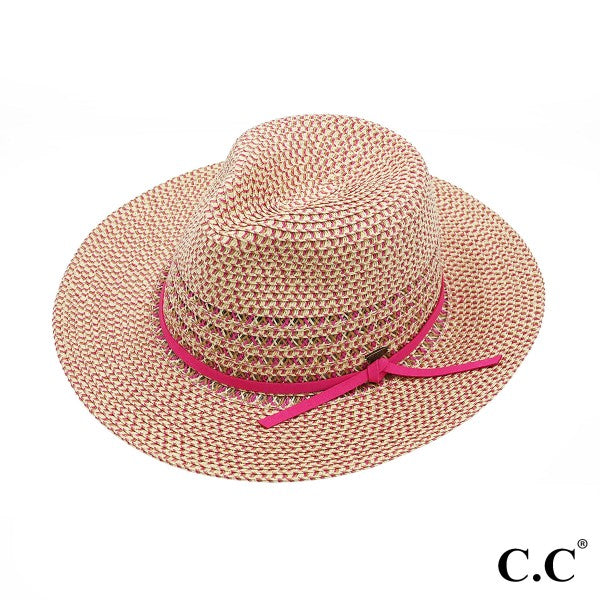 Heather Panama Straw Hat - Cowtown Bling N Things