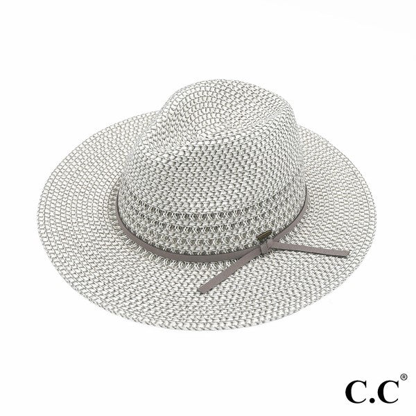 Heather Panama Straw Hat - Cowtown Bling N Things