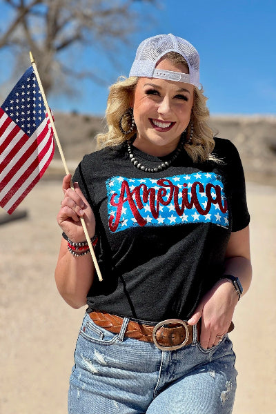 Amnerica graphic tee front view