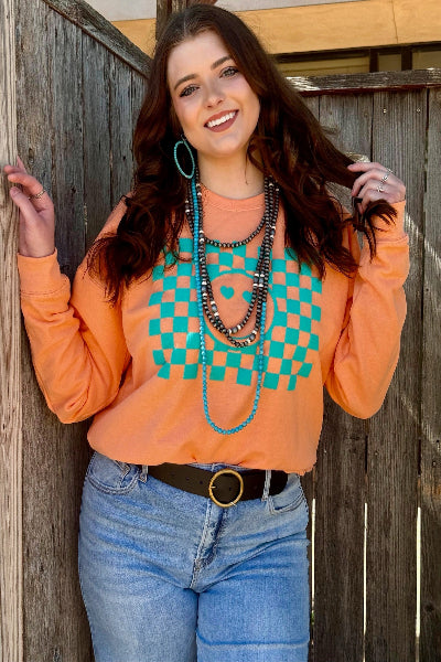 Texas True Threads | Smiley Face| Turquoise Puff Ink | XS-3XL