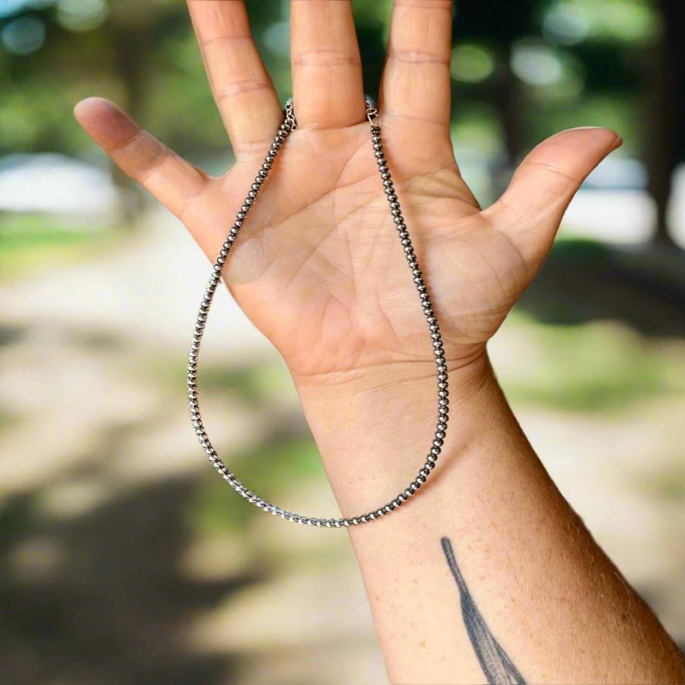 14 Inch 3 MM Sterling Silver Pearls|Choker |Made In USA