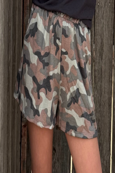 Fun Camouflage Print Shorts – Cozy Adventure Edition
