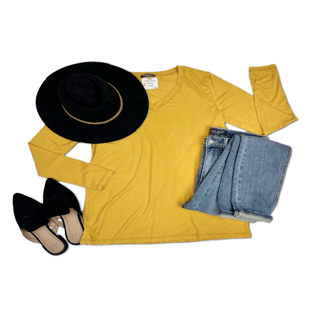 Heimish |Take Me Everywhere |  Mustard Top | S-3XL