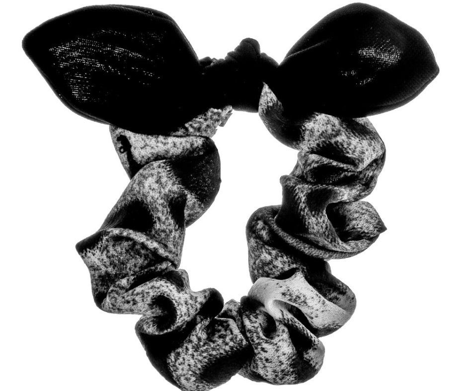 Leopard Print Bow Hair Scrunchie - Cowtown Bling N Things