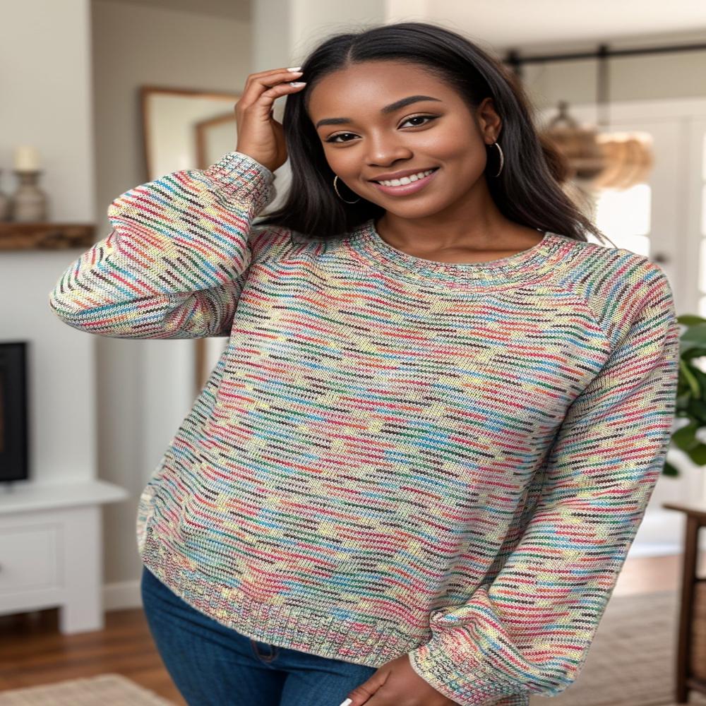 Hailey & Co |Prismatic | Knit Sweater| Multi | S-3XL