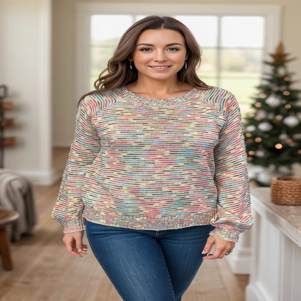 Hailey & Co |Prismatic | Knit Sweater| Multi | S-3XL