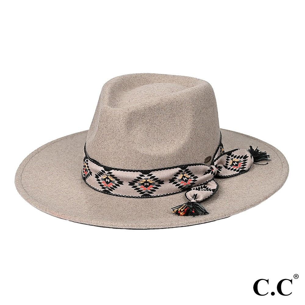 C.C Vegan Felt Panama Hat - Cowtown Bling N Things