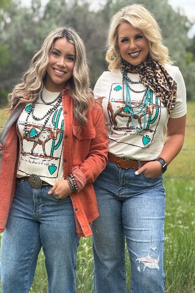 Ace of Audacity Western Tee - Cowtown Bling N Things