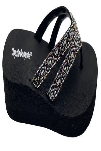 Amita Rhinestone Sandals in Pewter - Cowtown Bling N Things