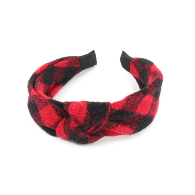 Buffalo Check Knotted Headband - Cowtown Bling N Things