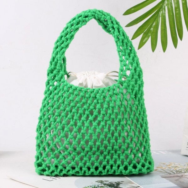 Net Weave Mini Tote Bag With Synching Liner - Cowtown Bling N Things