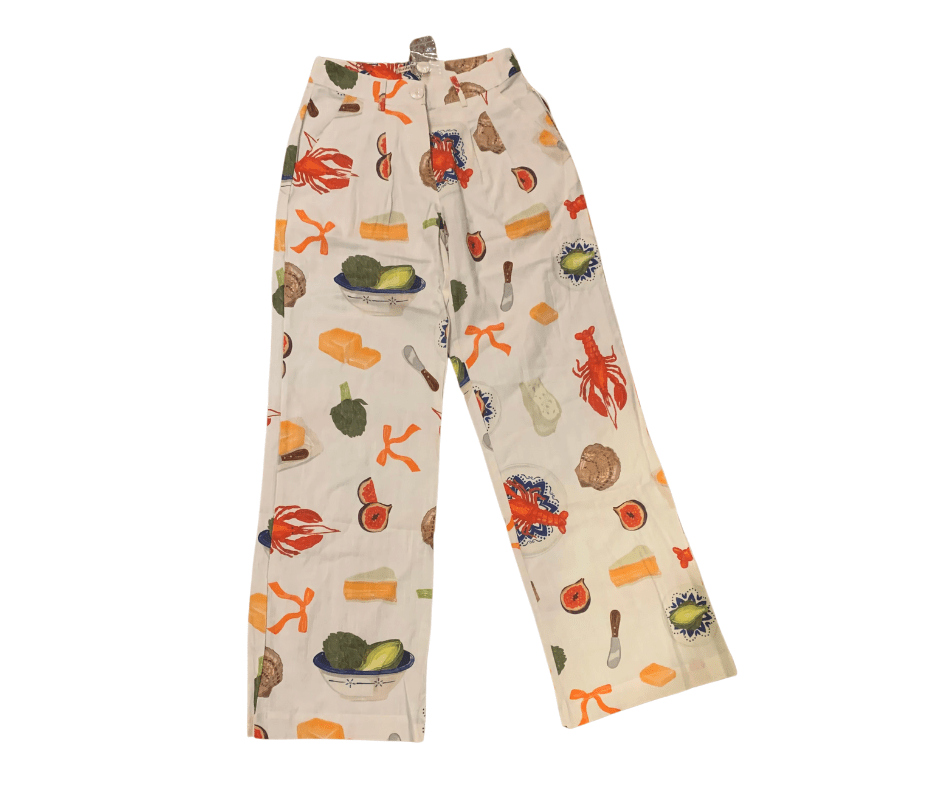 Bailey Rose | Linen Multi Pants | Cream | XS - L - Cowtown Bling N Things